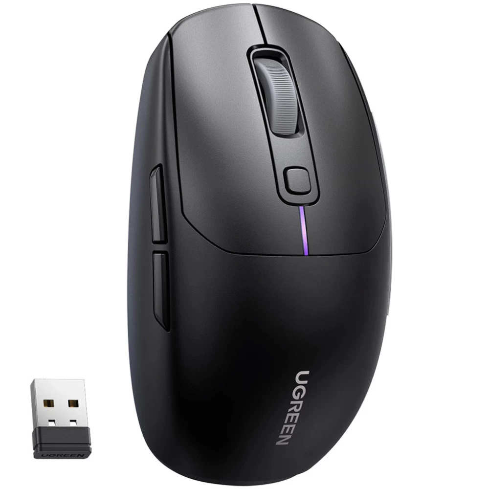 Belaidė bluetooth 5.0 Usb 2,4 Ghz Kompiuterio Pelė - Juoda