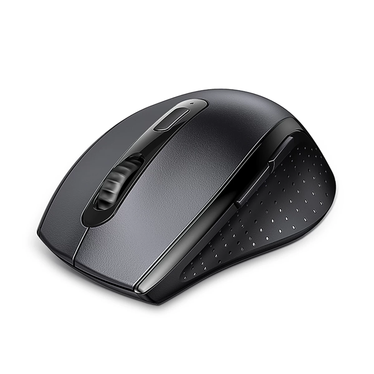Belaidė Ergonominė Optinė Pelė 5 Mygtukai 1600 Dpi - Juoda