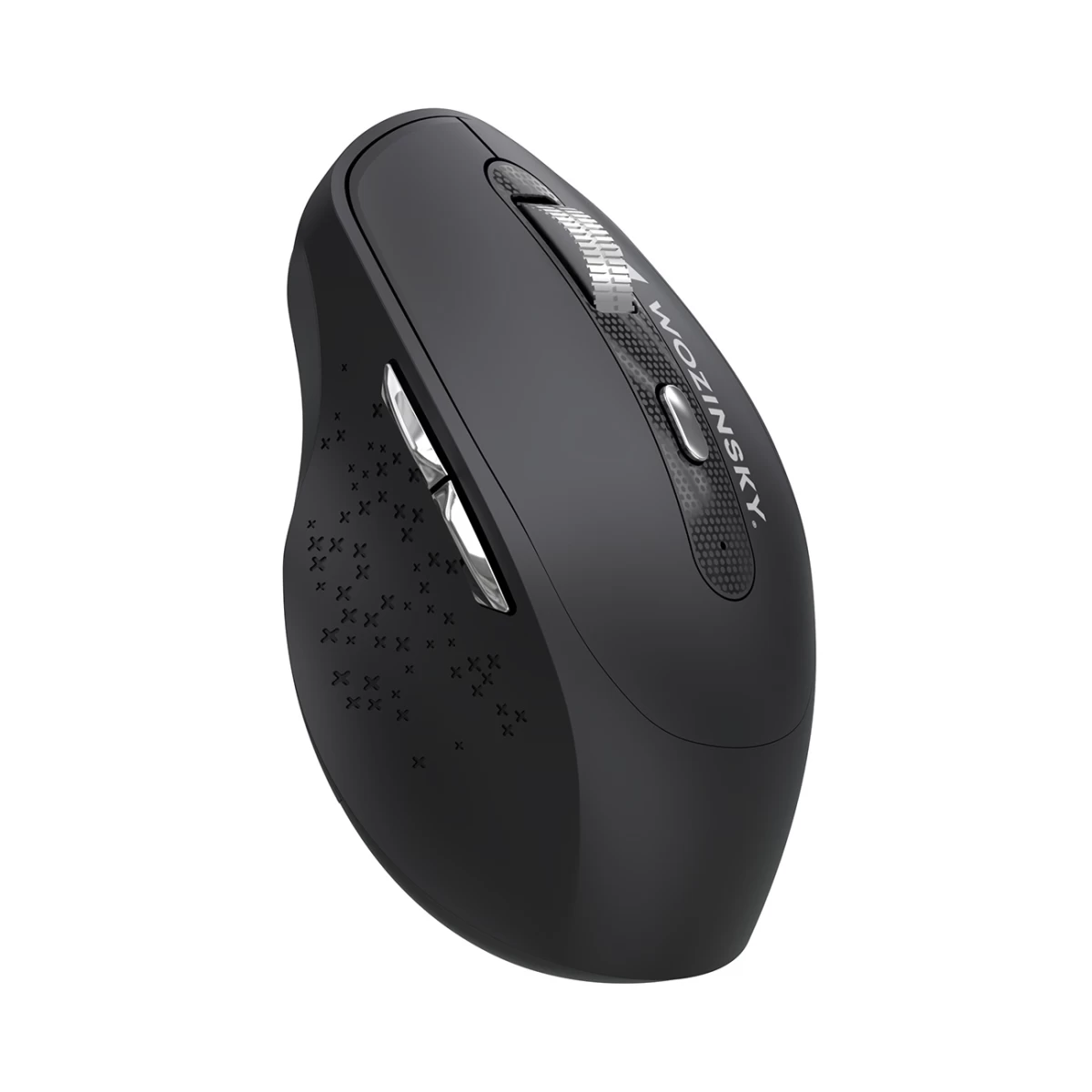 Belaidė Ergonominė Pelė 6 Mygtukai bluetooth 1600 Dpi - Juoda