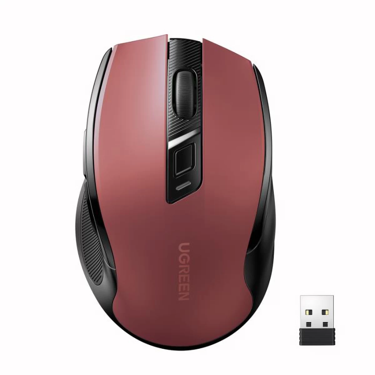 Belaidė Usb 2,4 Ghz Optinė Pelė 4000 Dpi - Raudona