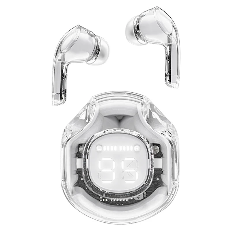 Belaidės Ausinės Su Dėklu T8 Bluetooth Tws Baltos Spalvos