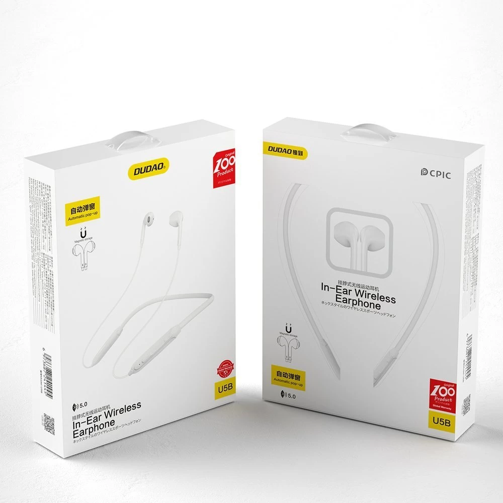 Belaidės bluetooth Ausinės į Ausis Magnetinis Siurbimas Baltos Spalvos