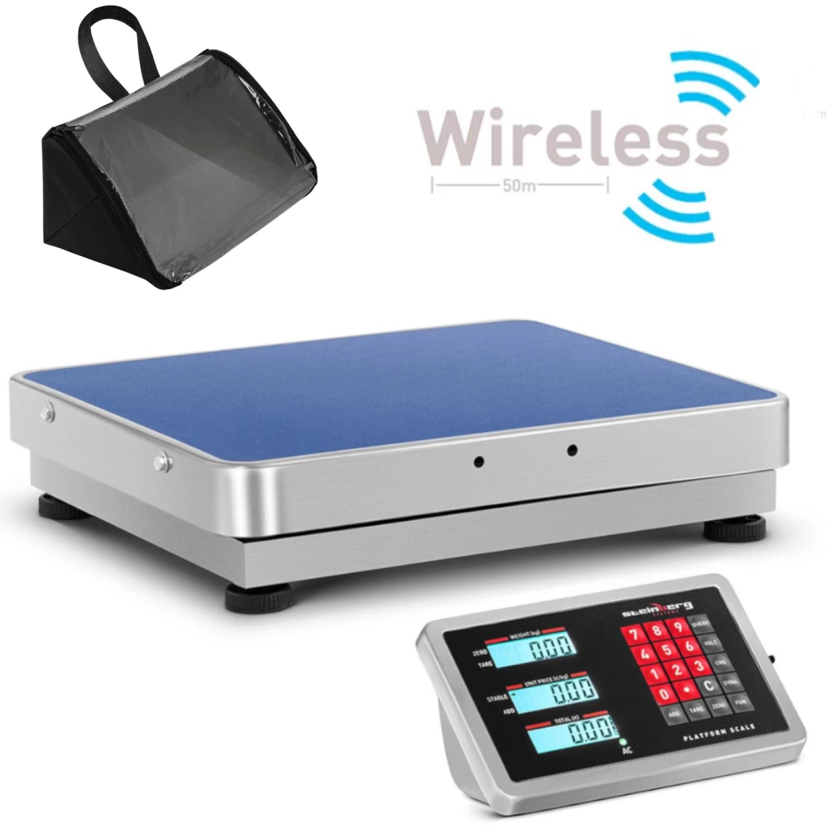 Belaidės Wifi Platforminės Svarstyklės 300 Kg / 0,05 G Belaidės Wifi Platforminės Svarstyklės 300 Kg / 0,05 G