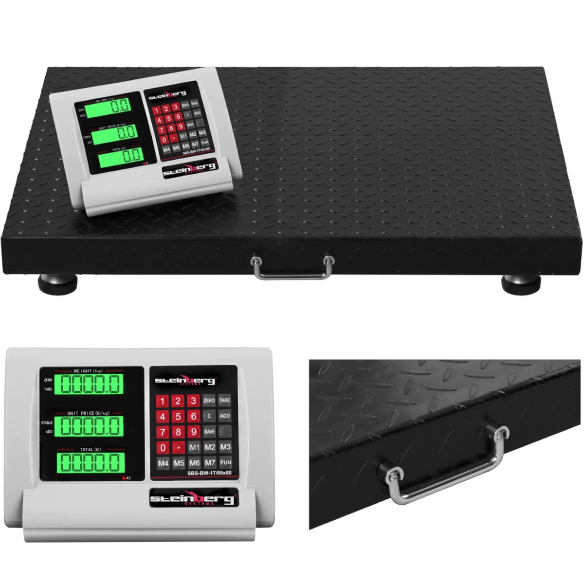 Belaidės Wifi Sandėlio Platforminės Svarstyklės Sbs-bw-1t Lcd Iki 1 Tonos Belaidės Wifi Sandėlio Platforminės Svarstyklės Sbs-bw-1t Lcd Iki 1 Tonos