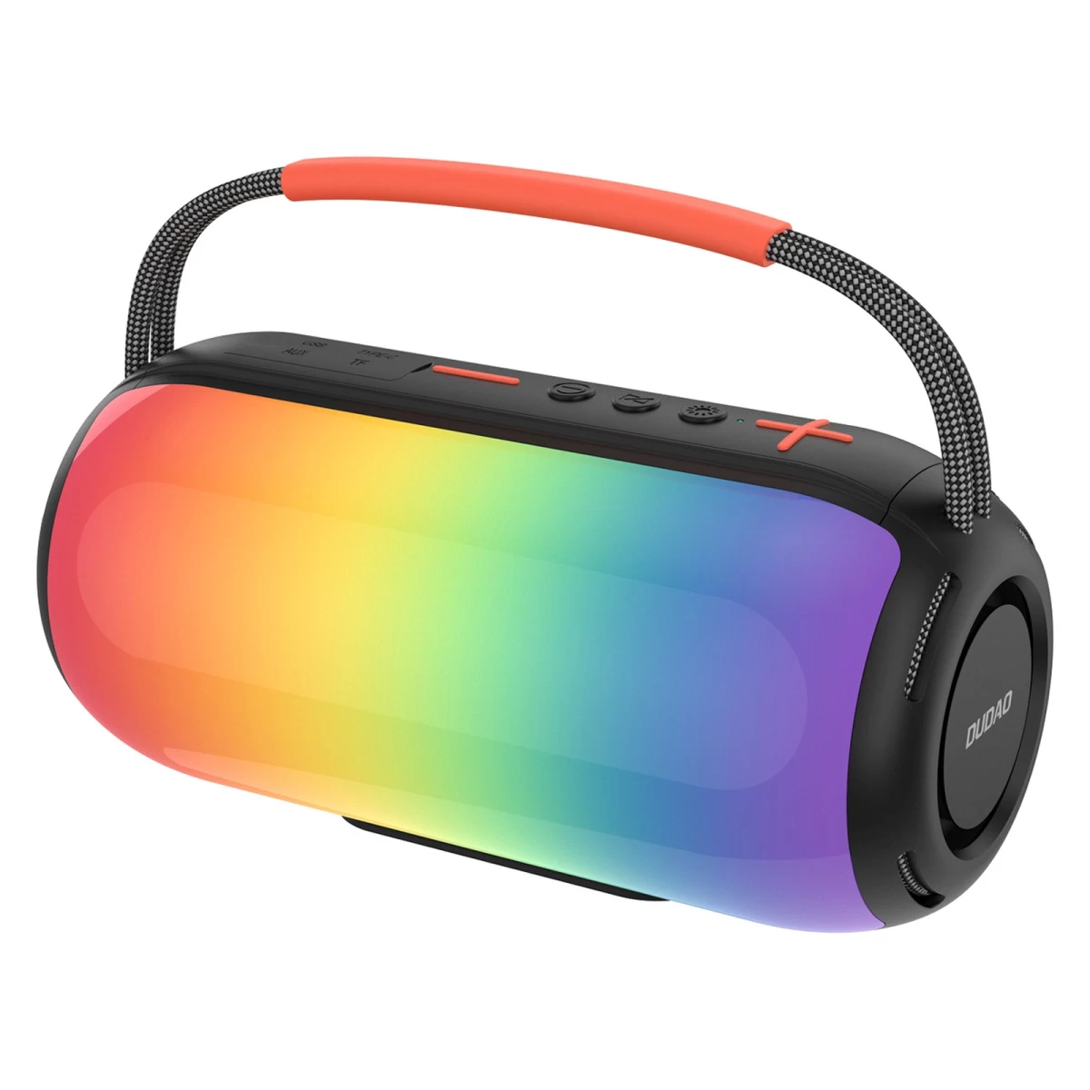 Belaidis Garsiakalbis Su Rgb Apšvietimu Ir Laikikliu, Palaikantis „bluetooth“ – Juodas