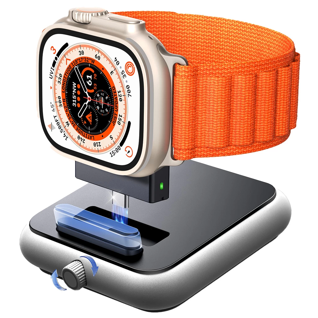 Belaidis įkroviklis apple Watch Išmaniesiems Laikrodžiams Su Usb-c Jungtimi, Juodas