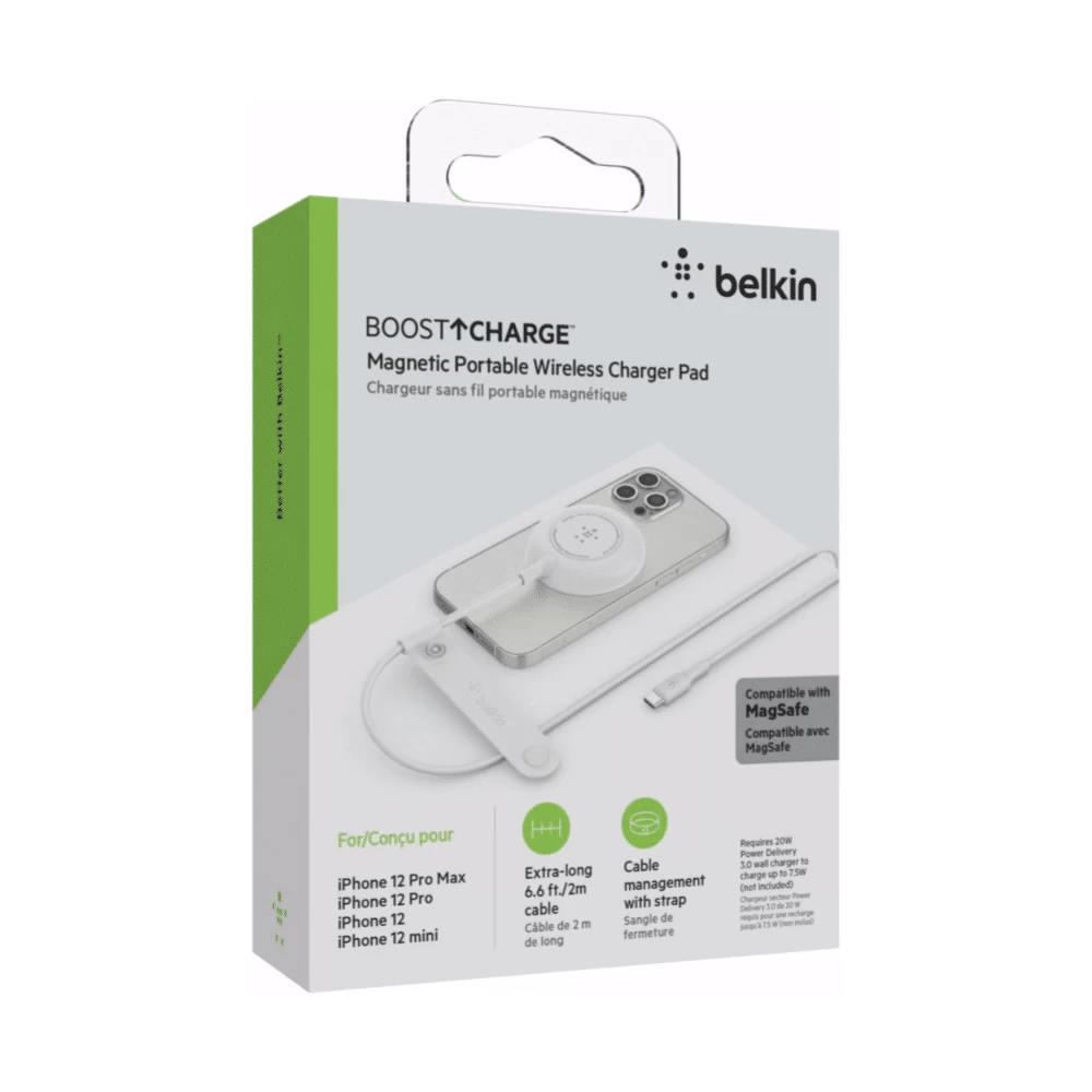 Belaidis Įkroviklis Belkin WIA005, balta (Ekspozicinė prekė)