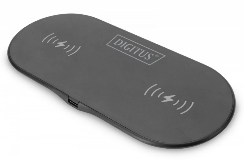 Belaidis Indukcinis įkroviklis 15w Qi Duo-power 1m Usb-c Juodas