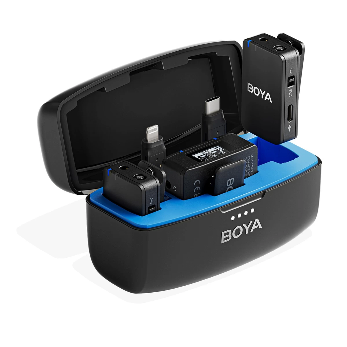 Belaidžio Mikrofono Rinkinys Su įkrovimo Dėklu 8gb 2,4 Ghz Usb-c