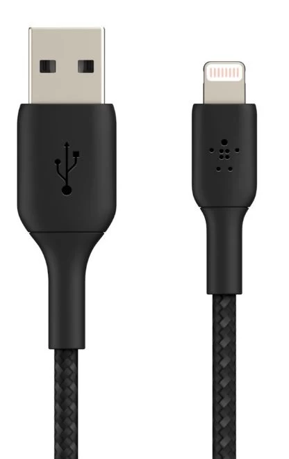 Belkin Braided USB-Light ning 1m Black