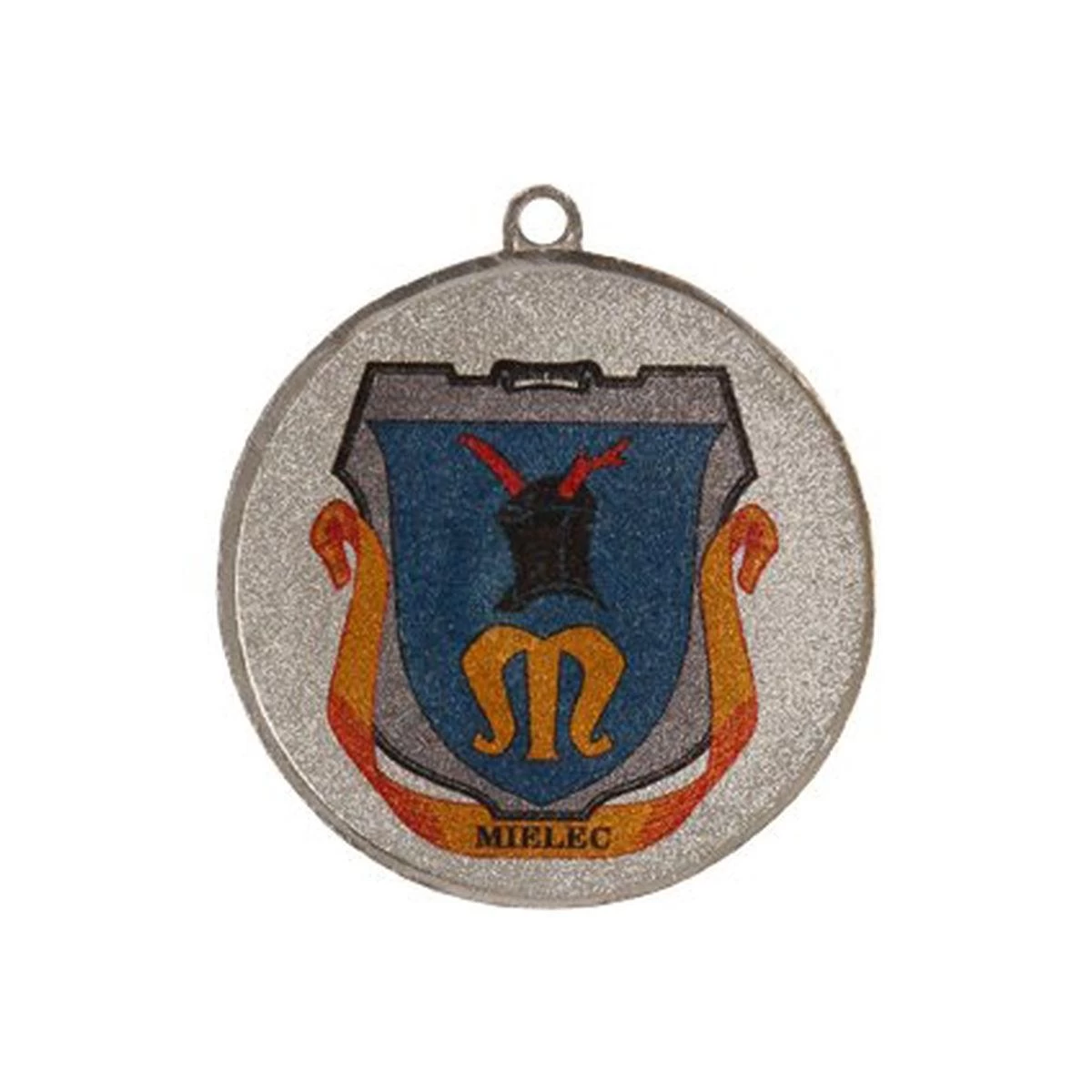 Bendras Sidabro Medalis Su Vieta Emblemai 25 Mm - Plieninis Medalis Su Liuksorine Spauda