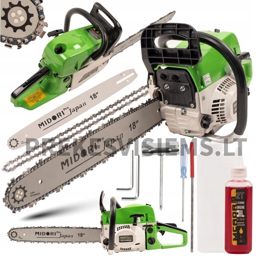 Benzininis grandininis pjūklas 6,2 AG Midori Japan, MP102