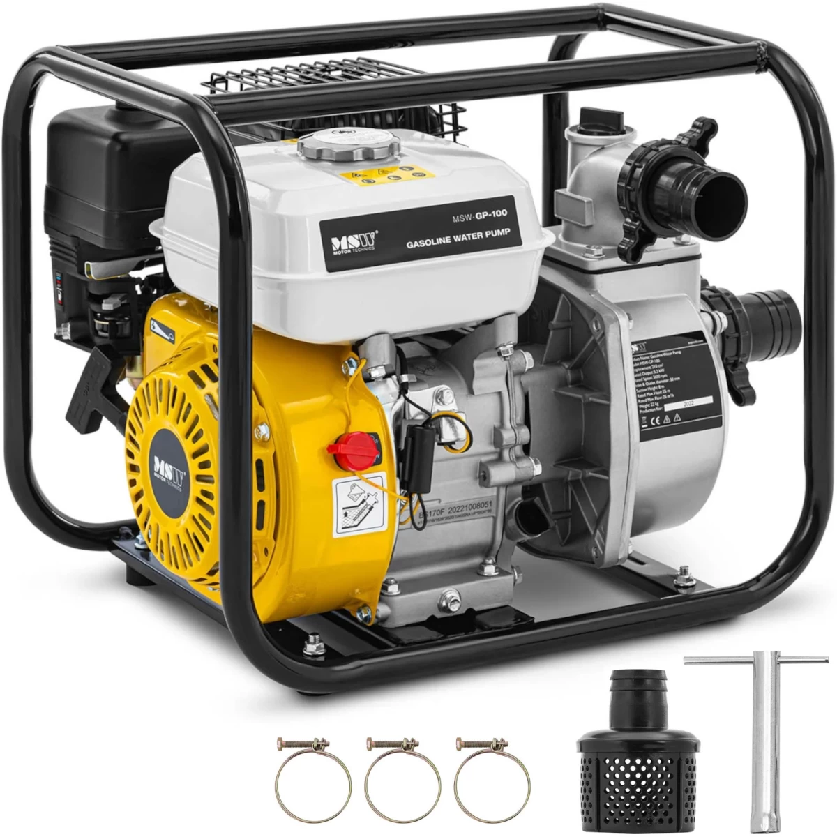 Benzininis Vandens Siurblys 7 Ag 3,6 L 25 M3/h