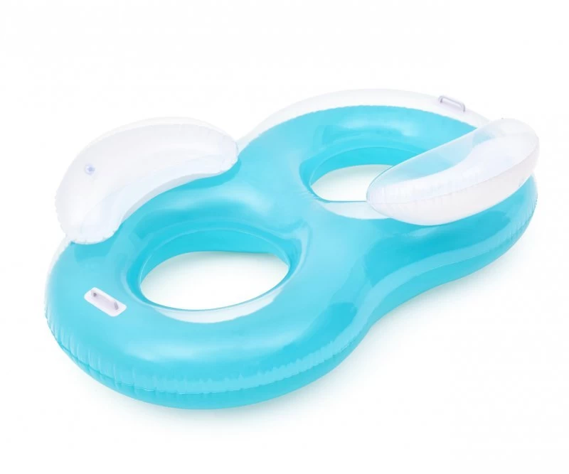 Bestway 43009 Cool Comfort Dvigubas Plaukimo Ratas Mėlynas 1,88 M X 1,17 M