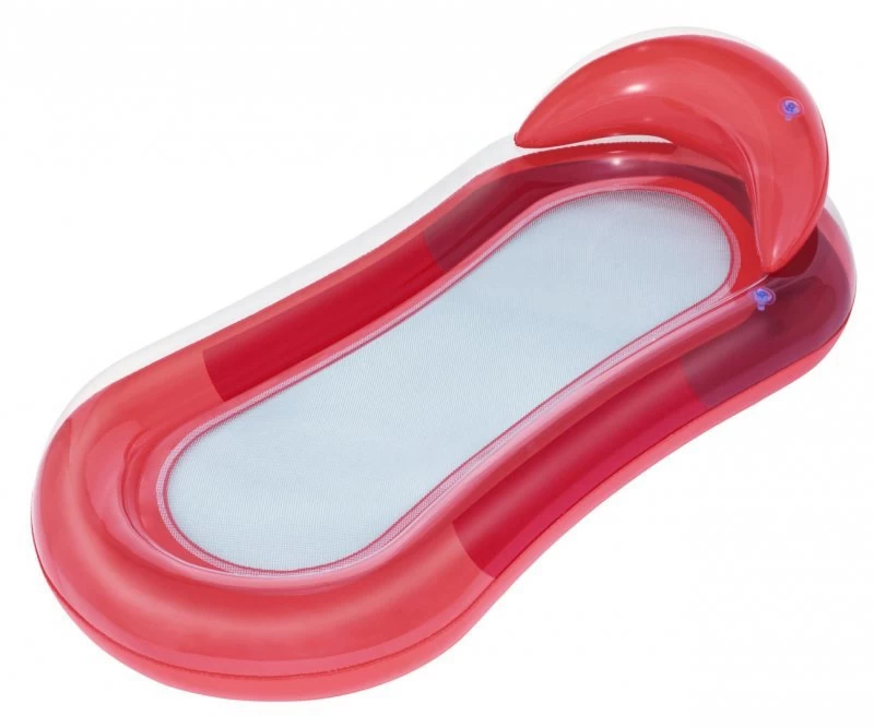 Bestway 43103 Hydroluxe Pripučiamas čiužinys Su Tinkliniu Dugnu Raudonas 1,60 M X 84 Cm
