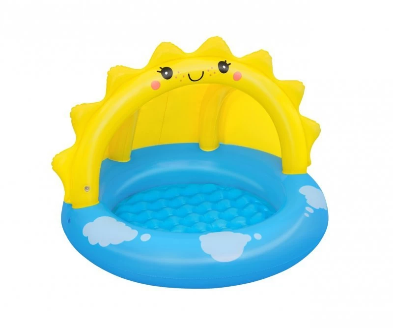 Bestway 52637 Pripučiamas Lopšys Su Baldakimu Ir Pripučiamu Dugnu Sunny 1,01 M X 97 Cm X 71 Cm