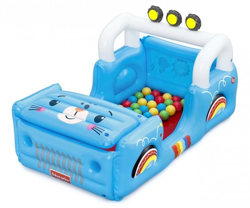 Bestway 93577 fisher-price Pripučiamas Automobilis Su Kamuoliu 1,17 M X 76 Cm X 61 Cm
