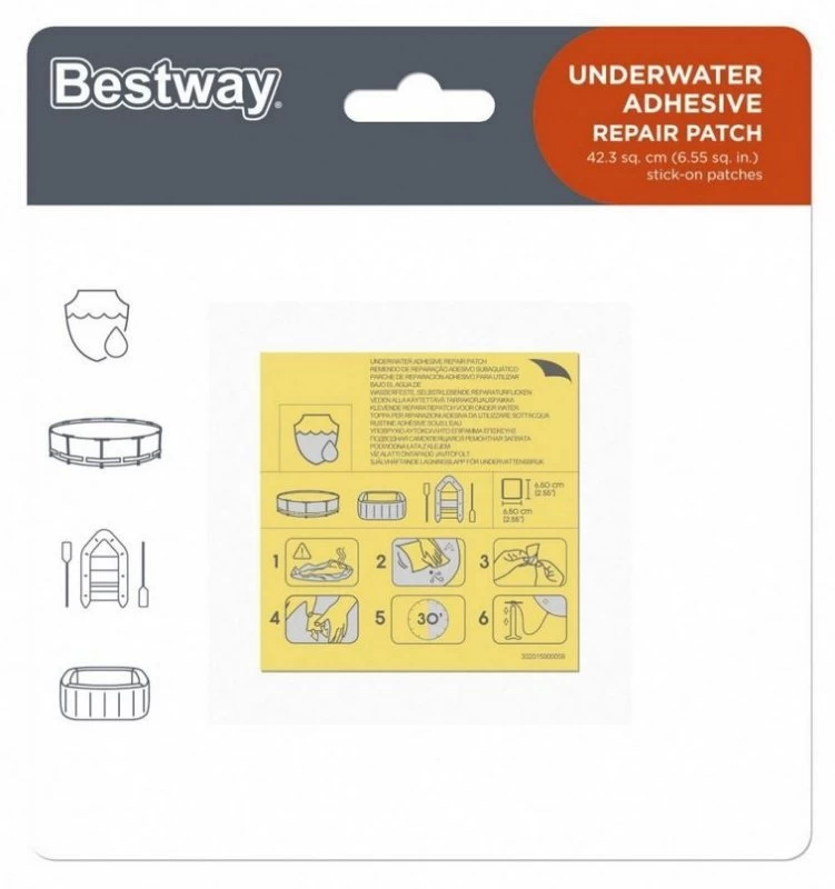 bestway Pripučiamų Valčių Povandeninio Remonto Pleistrai