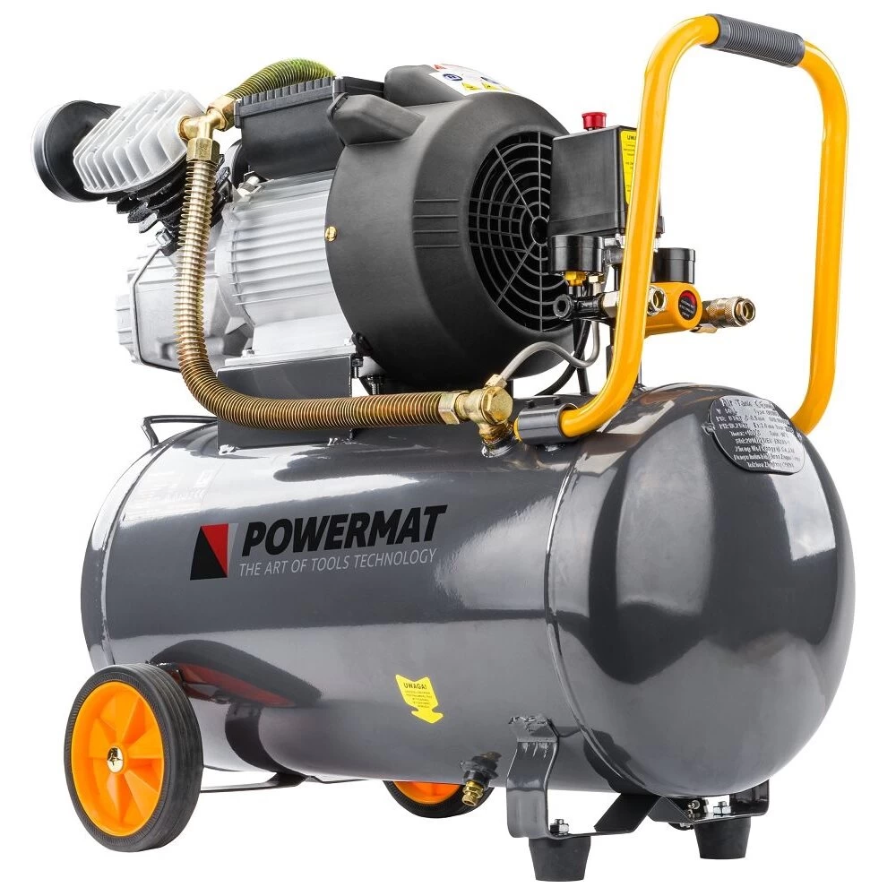 Betepalinis oro kompresorius Powermat 50l 2200W, PM-KO-50T-V2