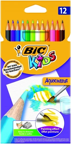 Bic Spalvoti pieštukai Aquacouleur 12 spalvų rinkinys 8575615