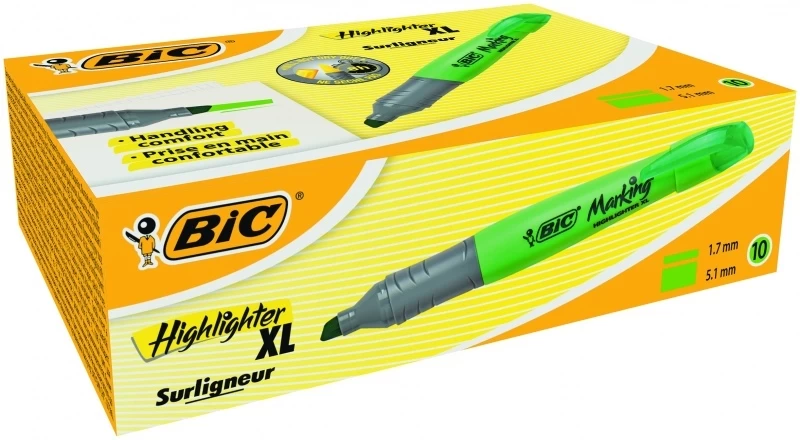 Bic Teksto žymeklis Highlighter XL 2-5 mm, žalias 1 vnt.