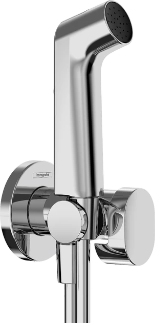 Bidė dušelis HANSGROHE Bidette 1jet S EcoSmart šaltam vandeniui su laikikliu ir 125 cm žarna, chromuotas, 29230000