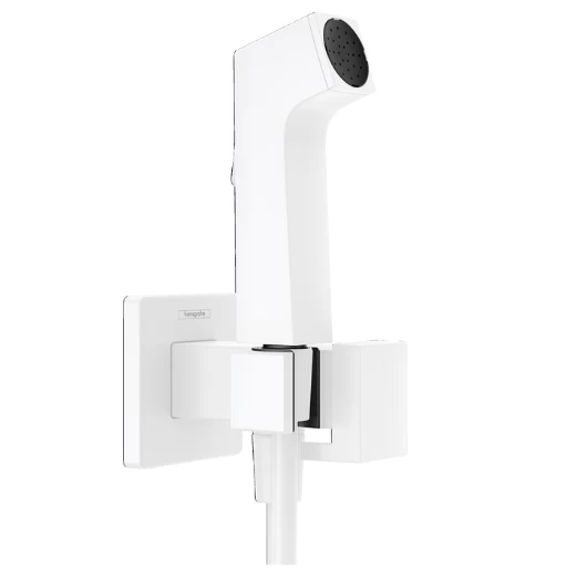 Bidė dušelis Hansgrohe square 1 jet, matinis baltas 29233700