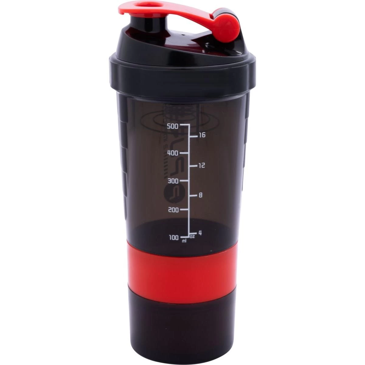 Bidon Fitness Shaker 500ml Pilka Raudona Gryna 2 Pagerinti