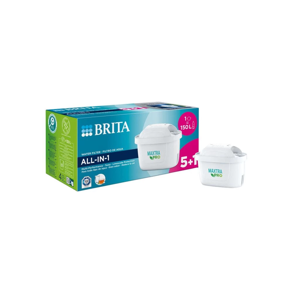 BIG pakas. BRITA Maxtra PRO vandens filtras 6 (5+1) vnt., komplektas pusei metų, 4006387121907, 1050817 ,SUPER PASIŪLYMAS
