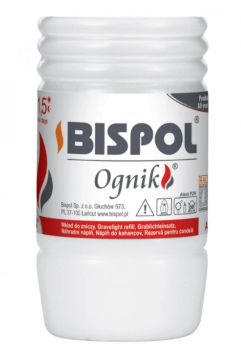 bispol, fire Wp0, žvakės įdėklas, Parafinas, 1 Vnt.
