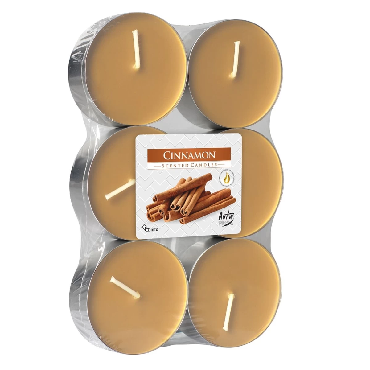 Bispol Kvepiantys Maxi Cinamono šildytuvai, 6 Vnt.