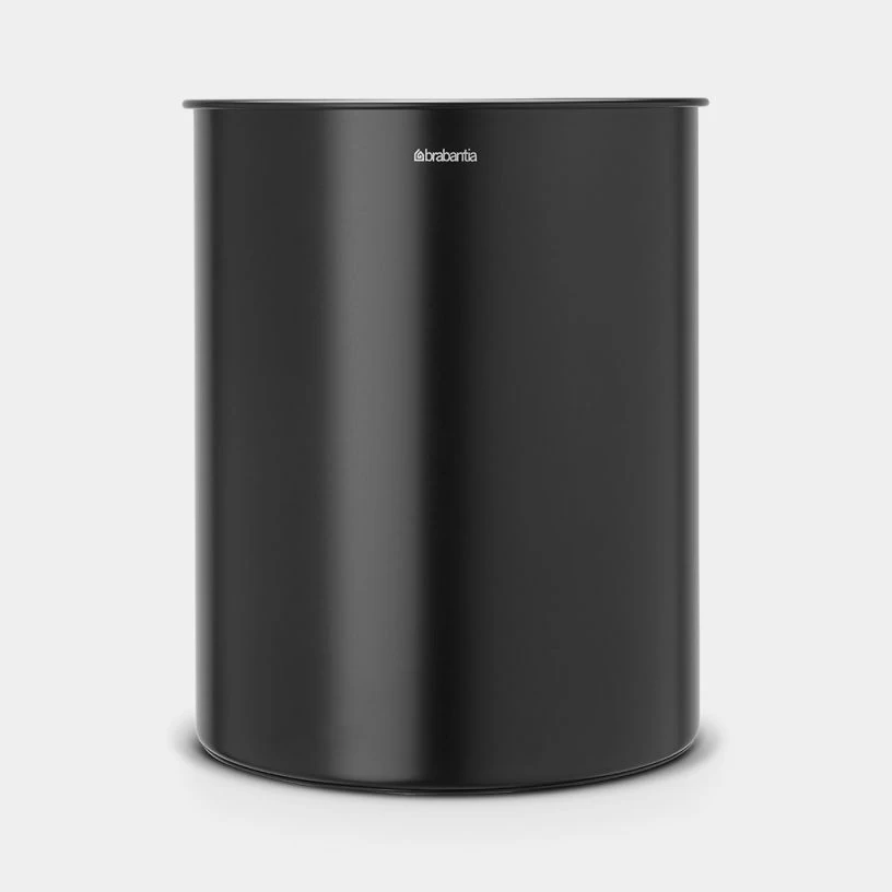 Biuro šiukšlių dėžė Brabantia 15L, matinė juoda 181443