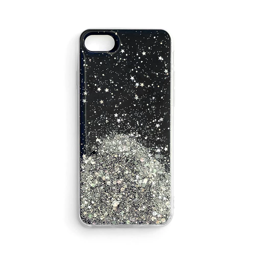 Blizgus Dėklas Su Blizgučiais Samsung Galaxy A72 4g Star Glitter Juodas