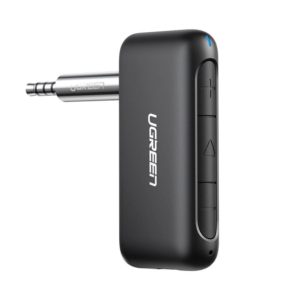 bluetooth 5.0 Aux Mini Lizdo Automobilinis Garso Imtuvas Juodas