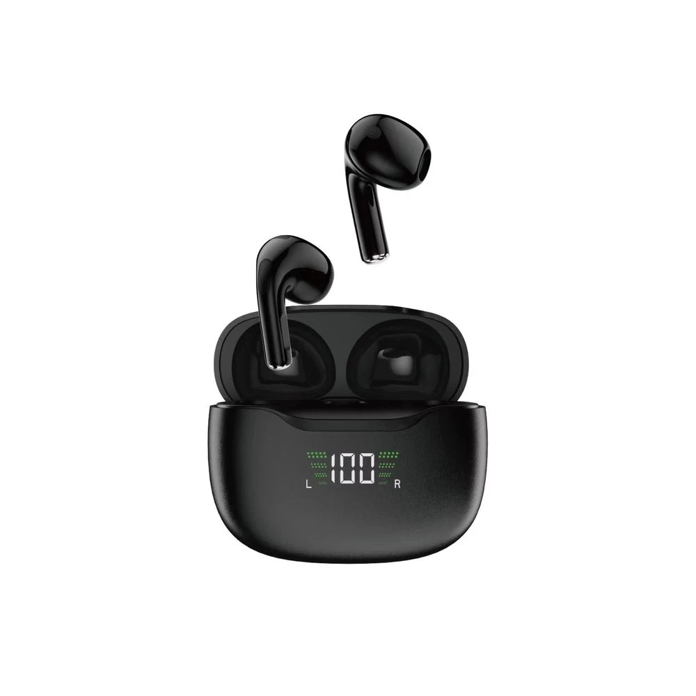 bluetooth 5.1 Belaidės Ausinės Tws U15n Led Juodos Spalvos