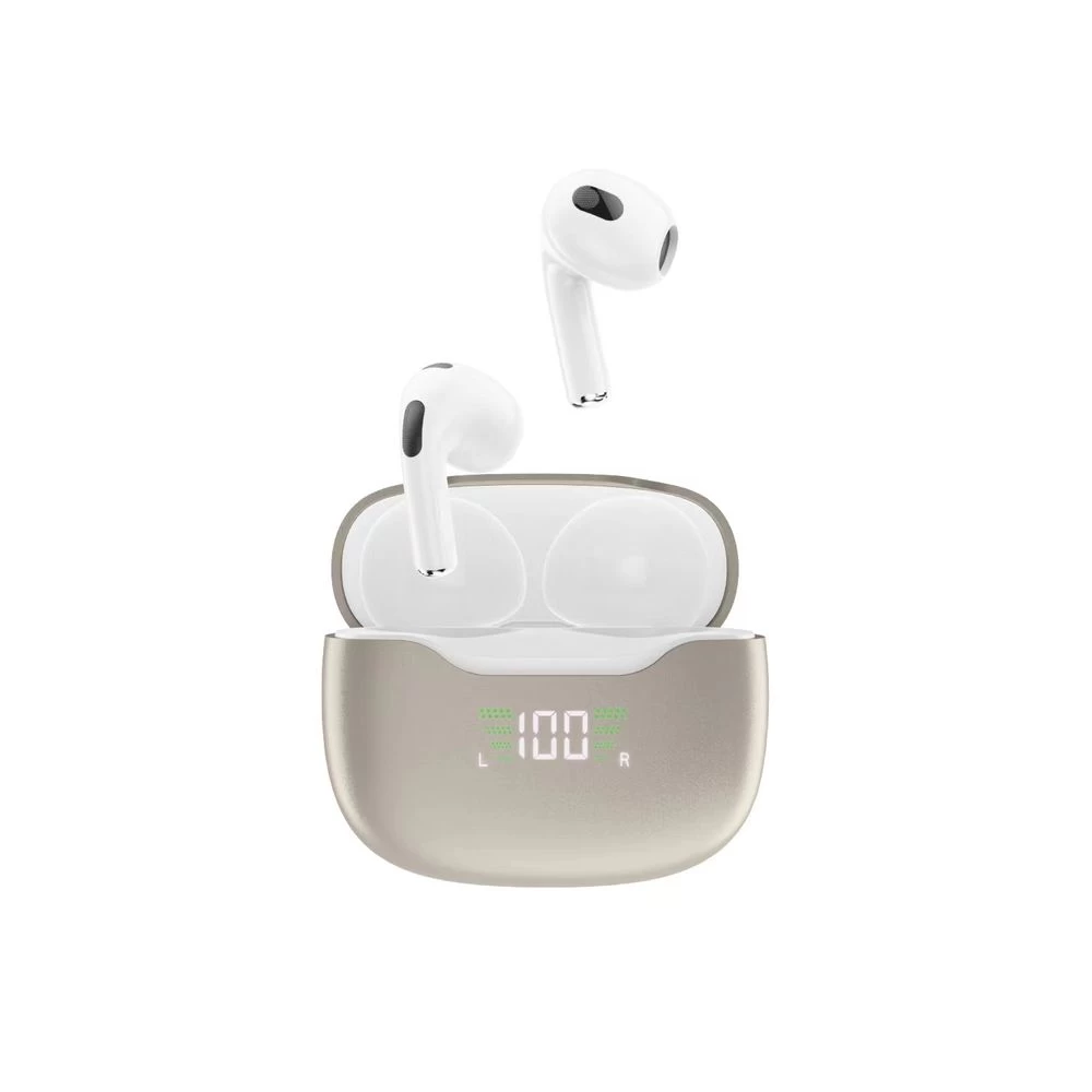 bluetooth 5.1 Belaidės Ausinės Tws U15n Led White