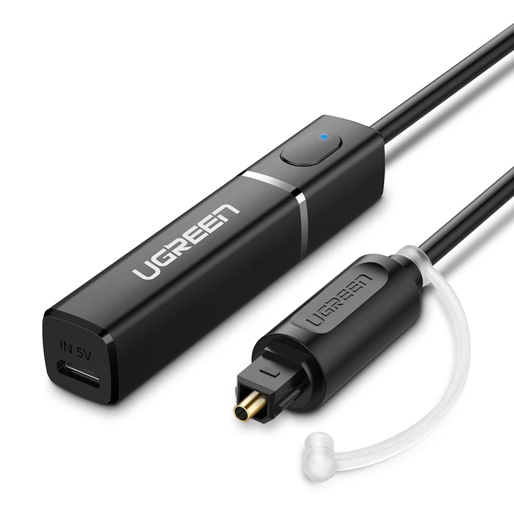 bluetooth Siųstuvas 4.2 Belaidis Toslink Garso Adapteris, Juodas bluetooth Siųstuvas 4.2 Belaidis Toslink Garso Adapteris, Juodas