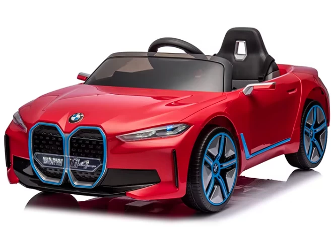 Bmw I4 Raudonos Spalvos Akumuliatoriaus Automobilis Eva Odos Pilotas