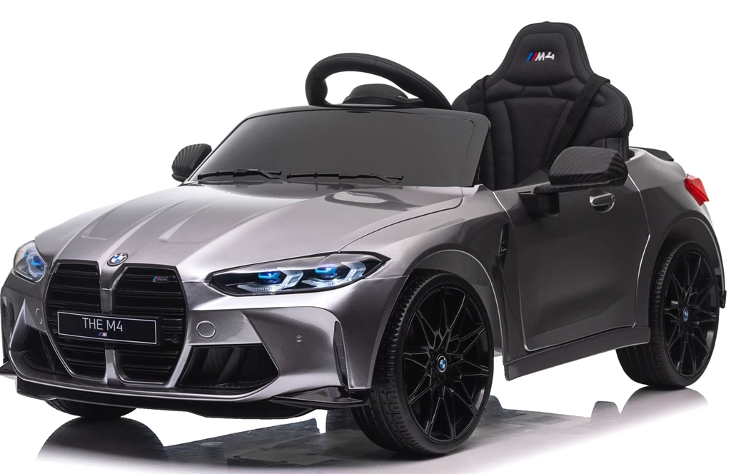 Bmw M4 Grey Akumuliatorinis Automobilis Eva Odinis Nuotolinio Valdymo Pultas Ličio Jonų Akumuliatorius
