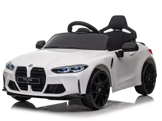 Bmw M4 White Akumuliatorinis Automobilio Eva Odos Nuotolinio Valdymo Pultas