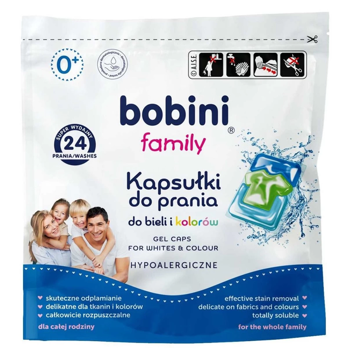 bobini Family Universalios Skalbimo Kapsulės, 24 Vnt.