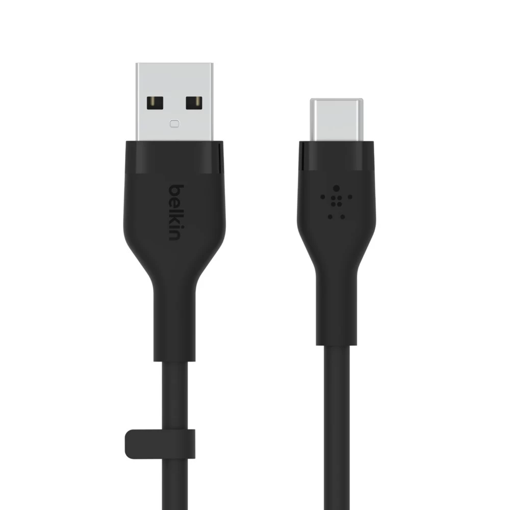 BoostCharge USB-A/USB-C Silicone 2m Black