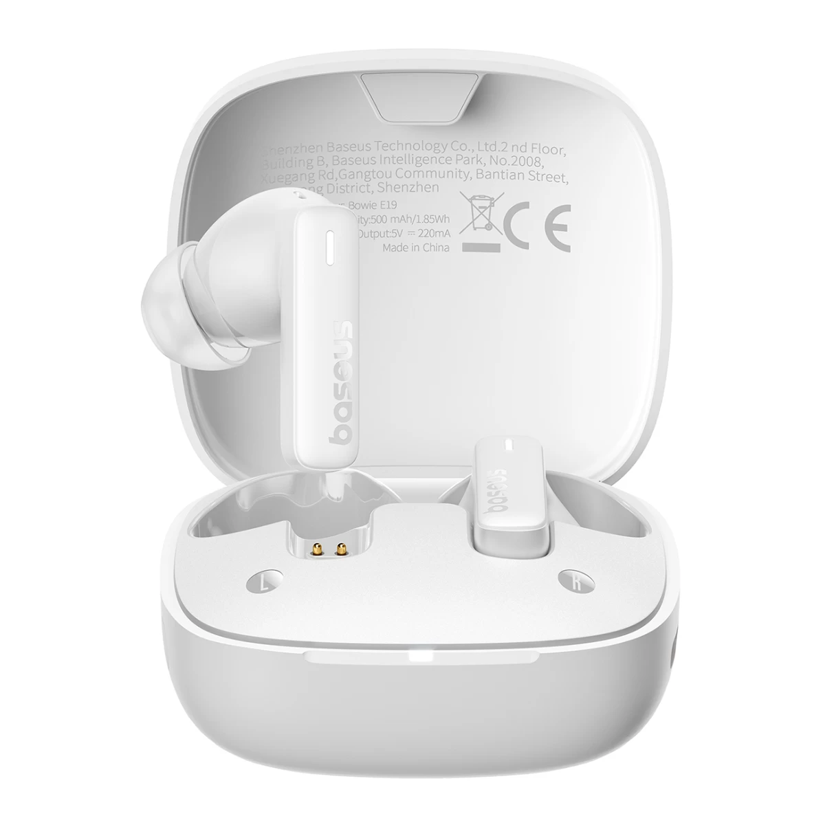 bowie E19 Tws Belaidės Usb-c Vidinio Kanalo Ausinės - Baltos Spalvos