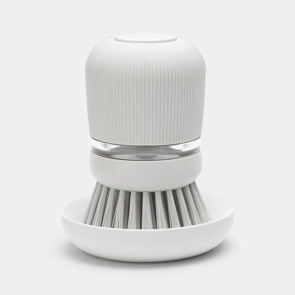 Brabantia šepetys su muilo dozatoriumi, light grey, 302640