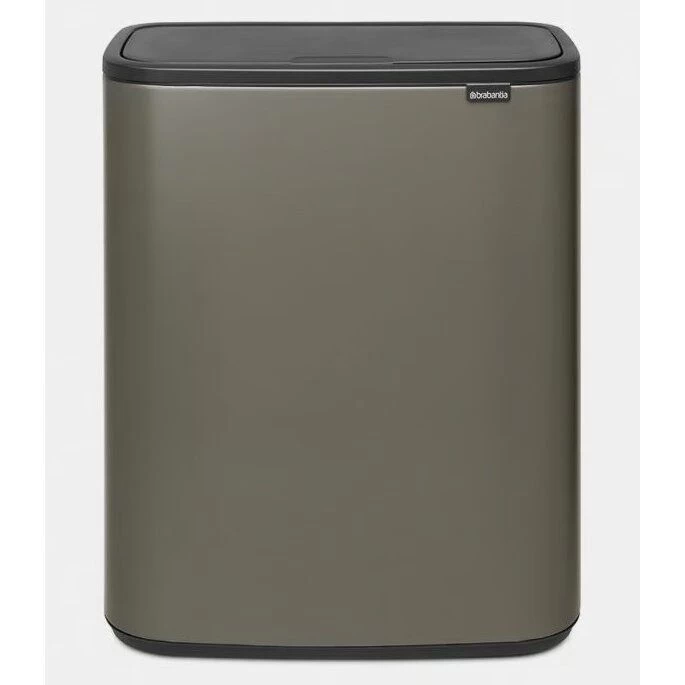 Brabantia šiukšlių dėžė Bo Touch Hi, 60 L, Platinum, 223068