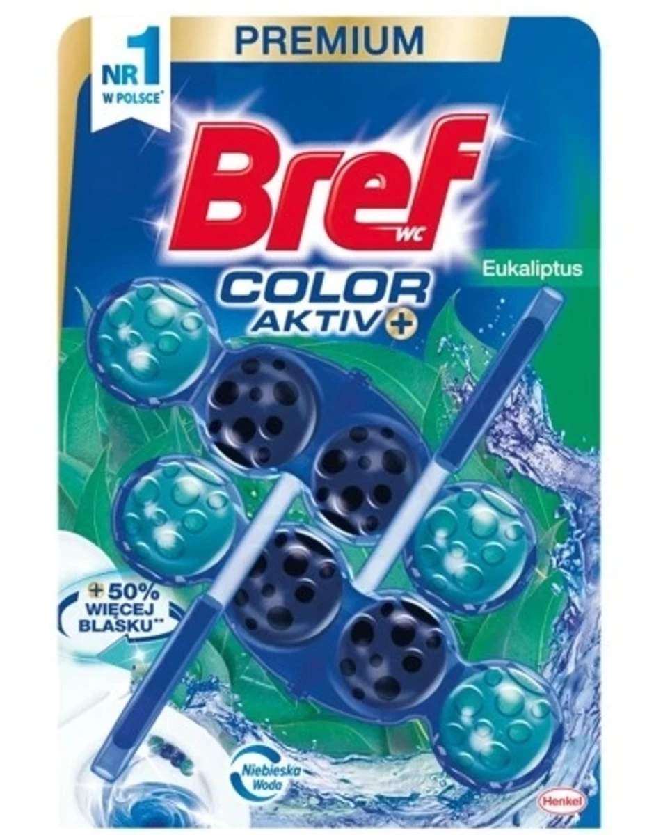 bref, color Aktiv+ Wc Wc Suspensija eucalyptus, 2 X 50g