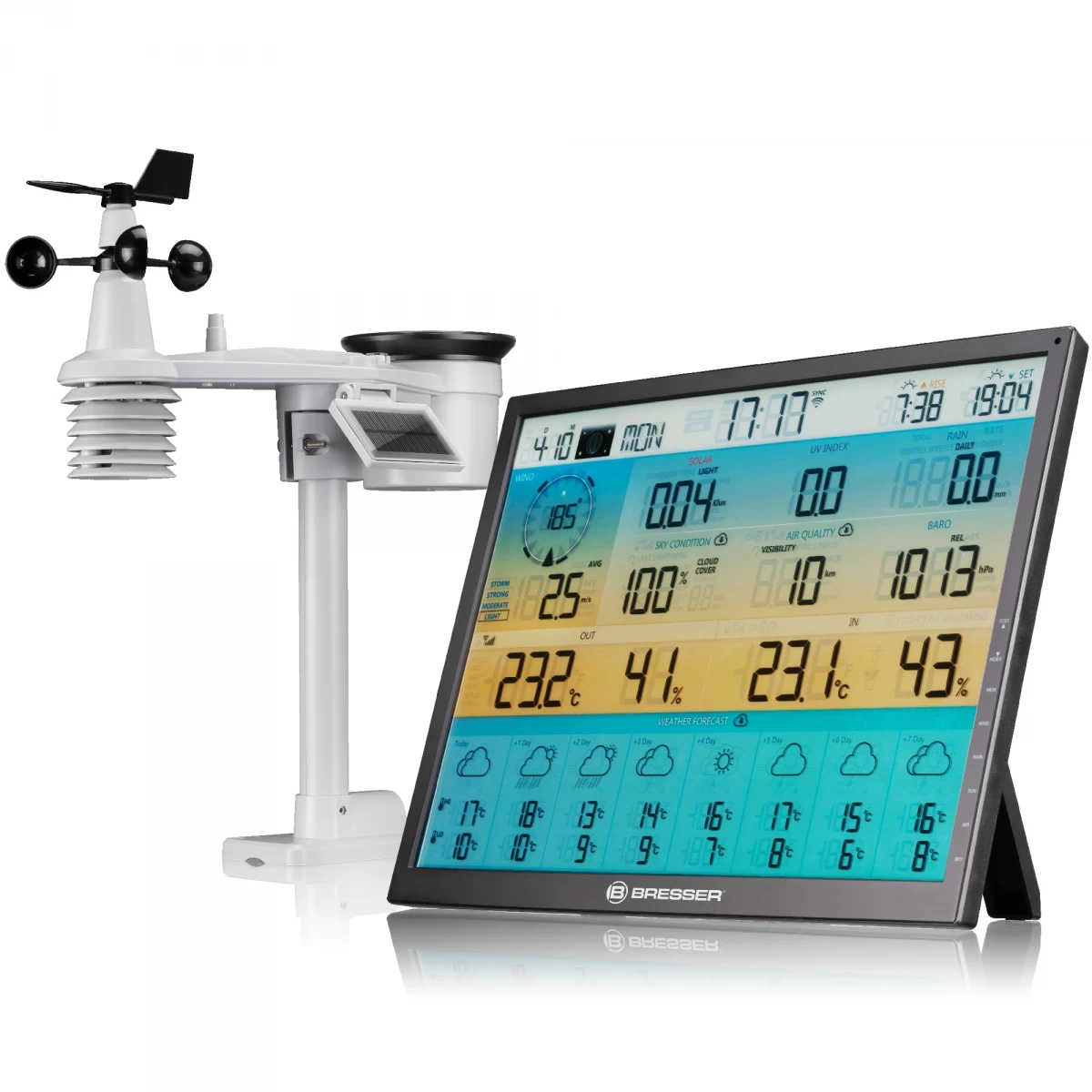 bresser 4cast Wi-fi 7-in-1 Orų Centras Su 8 Dienų Prognoze bresser 4cast Wi-fi 7-in-1 Orų Centras Su 8 Dienų Prognoze