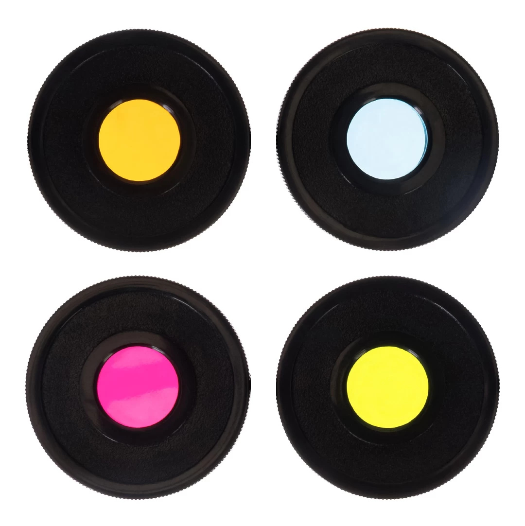 bresser Pagrindinių Spalvotų Filtrų Rinkinys 1,25&amp;quot; (raudonas, žalias, Mėlynas, Geltonas)