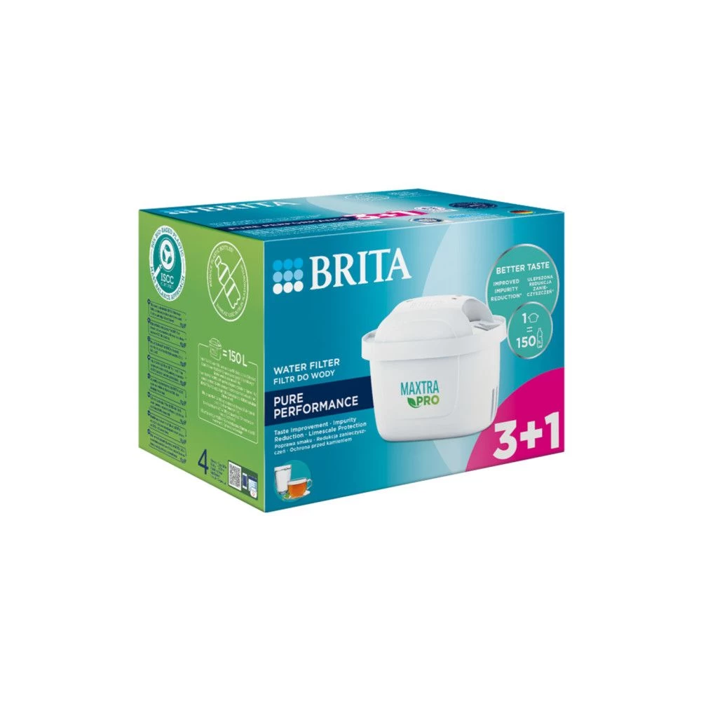 BRITA Maxtra PRO Pure Performance vandens filtrai, 4 (3+1 dovanų) vnt., 4006387126315, 1051759