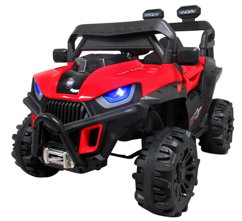 Buggy X8n Akumuliatorinis Automobilis, Raudonos Spalvos, Eko Odos Sėdynė